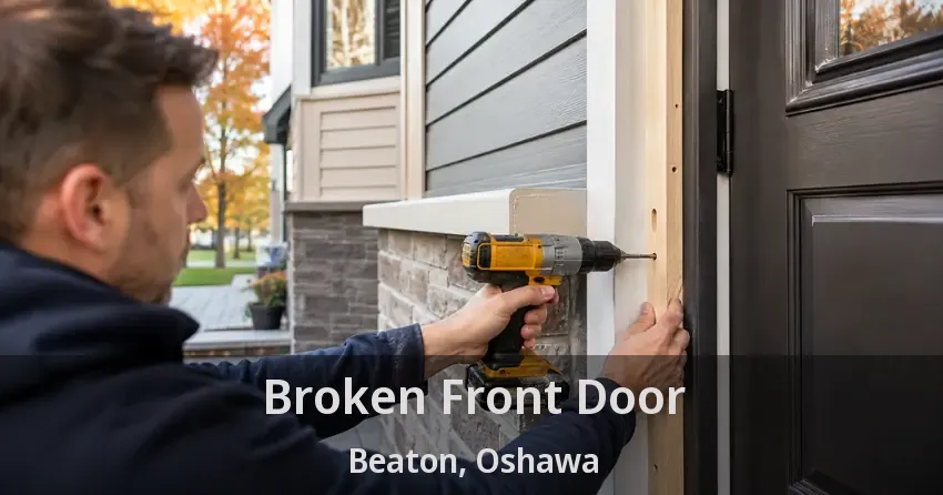 Broken Front Door Beaton, Oshawa - ON