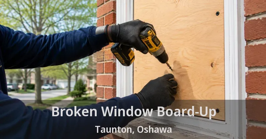 Broken Window Board-Up Taunton, Oshawa - ON