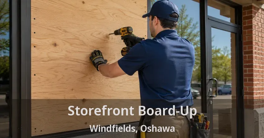 Storefront Board-Up Windfields, Oshawa - ON